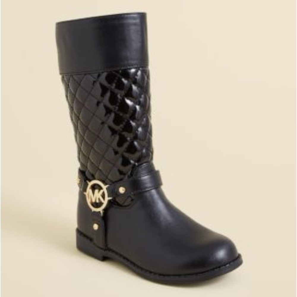 NEW MICHAEL KORS KATYA BOOTS Toddler/Girl Size 8 Black alike New